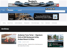 Tablet Screenshot of dining.phuketindex.com